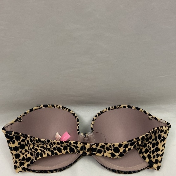 Victoria’s Swim Leopard Print Bikini Swim Top 32D - Picture 2 of 7